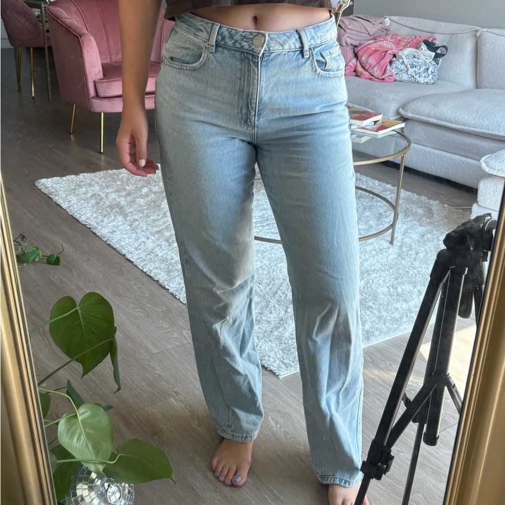 GARAGE boyfriend loose low rise jean